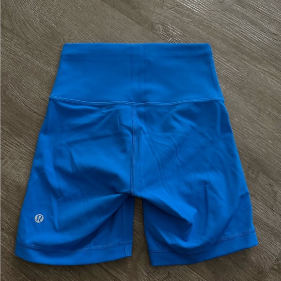 Lululemon Athletica Vibrant Blue Bike Shorts - Picture 2 of 4